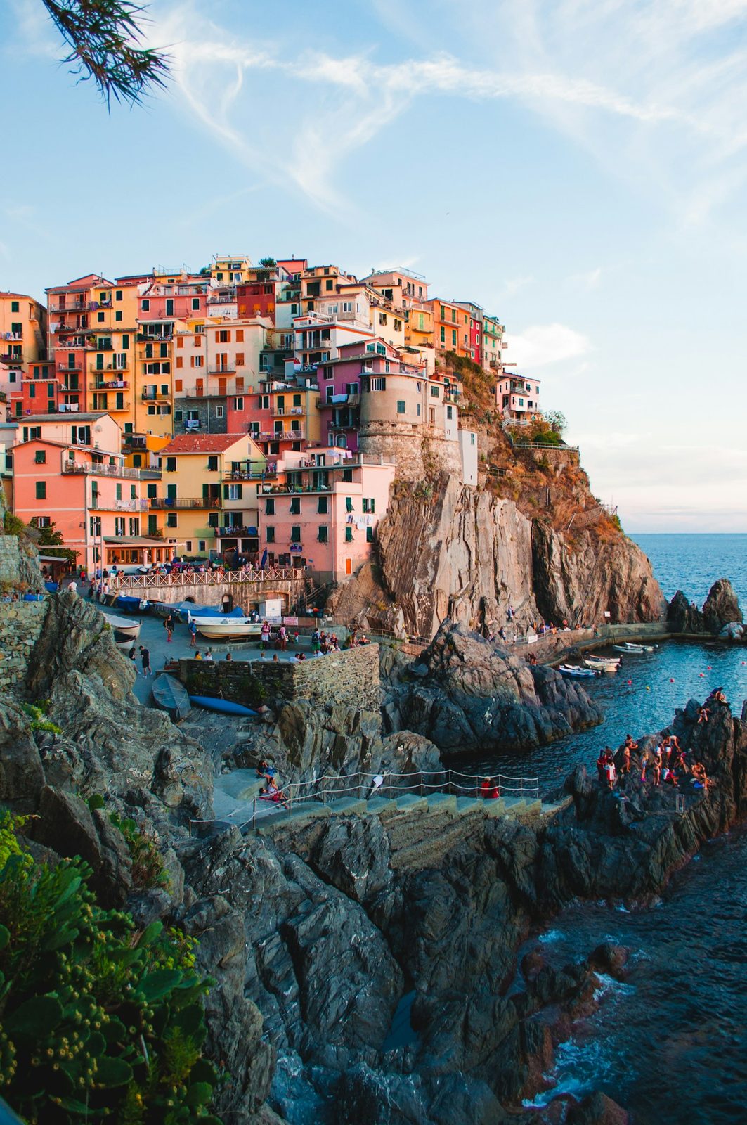 Cinque Terre village on a cliff